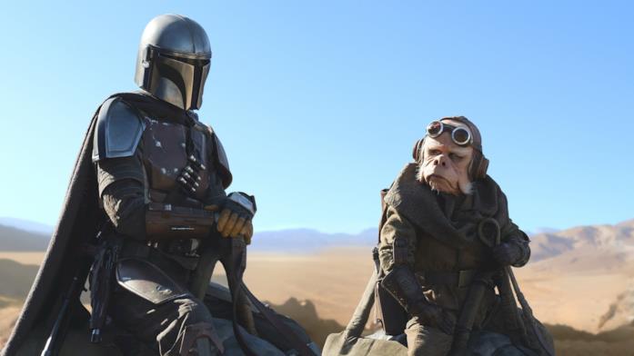 Il Mandaloriano nel deserto The Mandalorian scena della seconda puntata