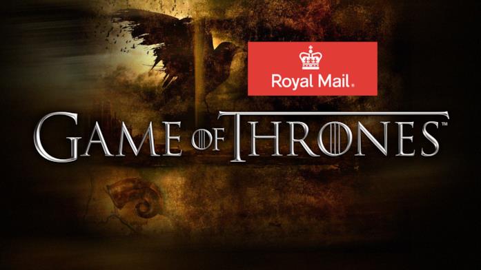 Il servizio postale britannico si unisce a Game of Thrones Il servizio postale britannico omaggia a Game of Thrones