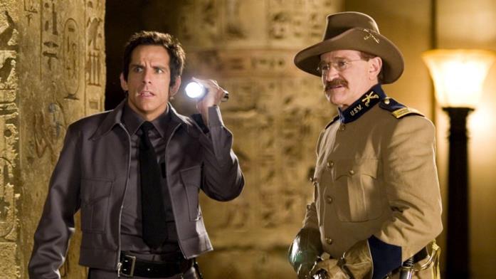 Una notte al museo: Ben Stiller in una scena con Robin Williams