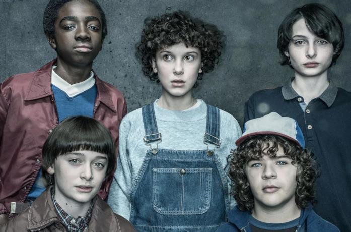 Il cast di Stranger Things in primo piano