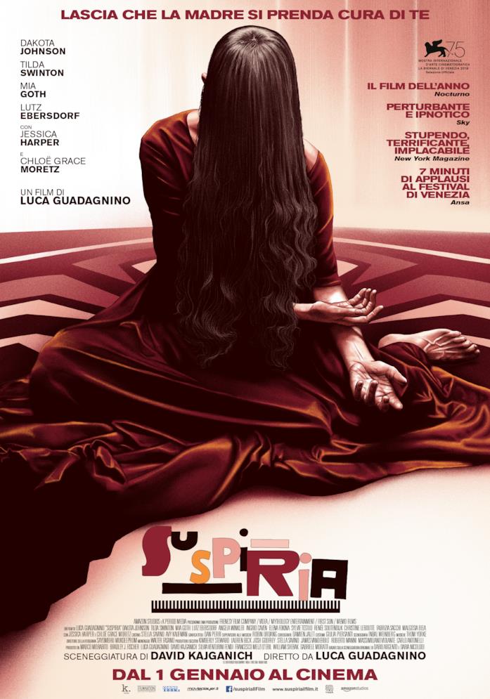 Suspiria di Luca Guadagnino, dal 1 gennaio al cinema Poster italiano di Suspiria (2018)