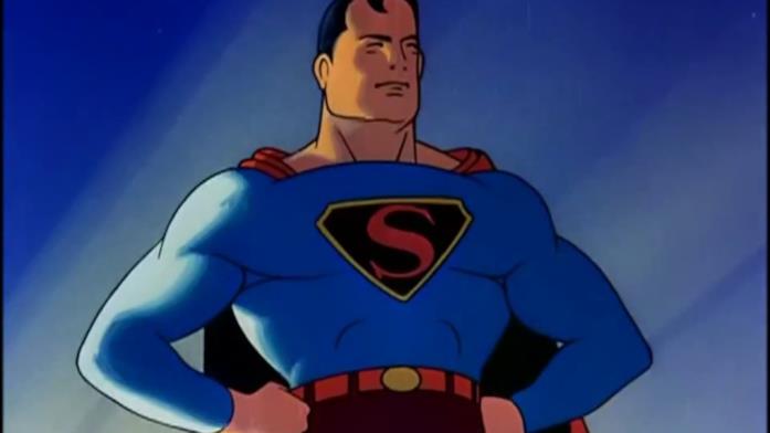 SUperman versione serial cinematografico dei Fleischer Studios Mazzobusto di Superman con pugni sui fianchi