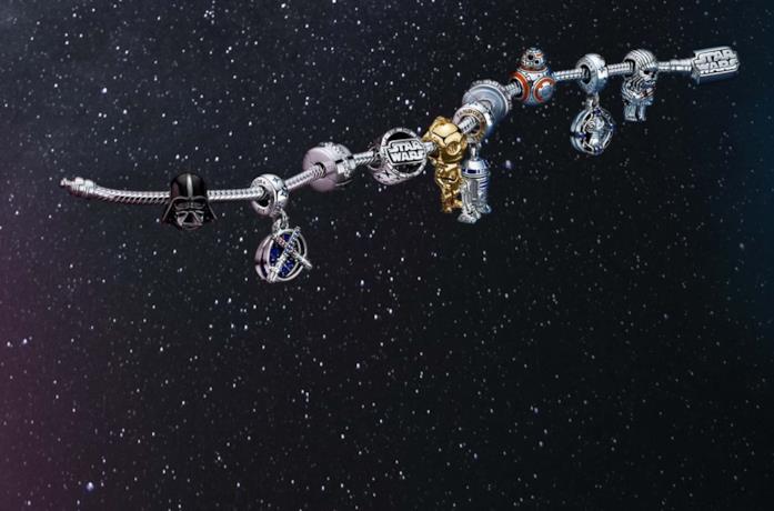 La collezione di gioielli Pandora per Satr Wars