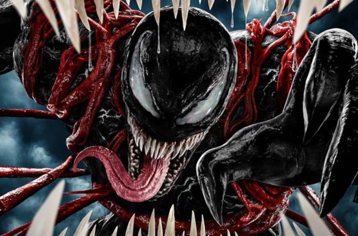 Un'immagine di Venom nel poster de La Furia di Carnage