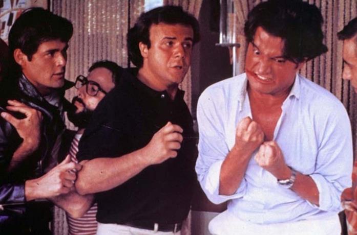 Jerry Calà e Christian De Sica in una scena di Sapore di mare
