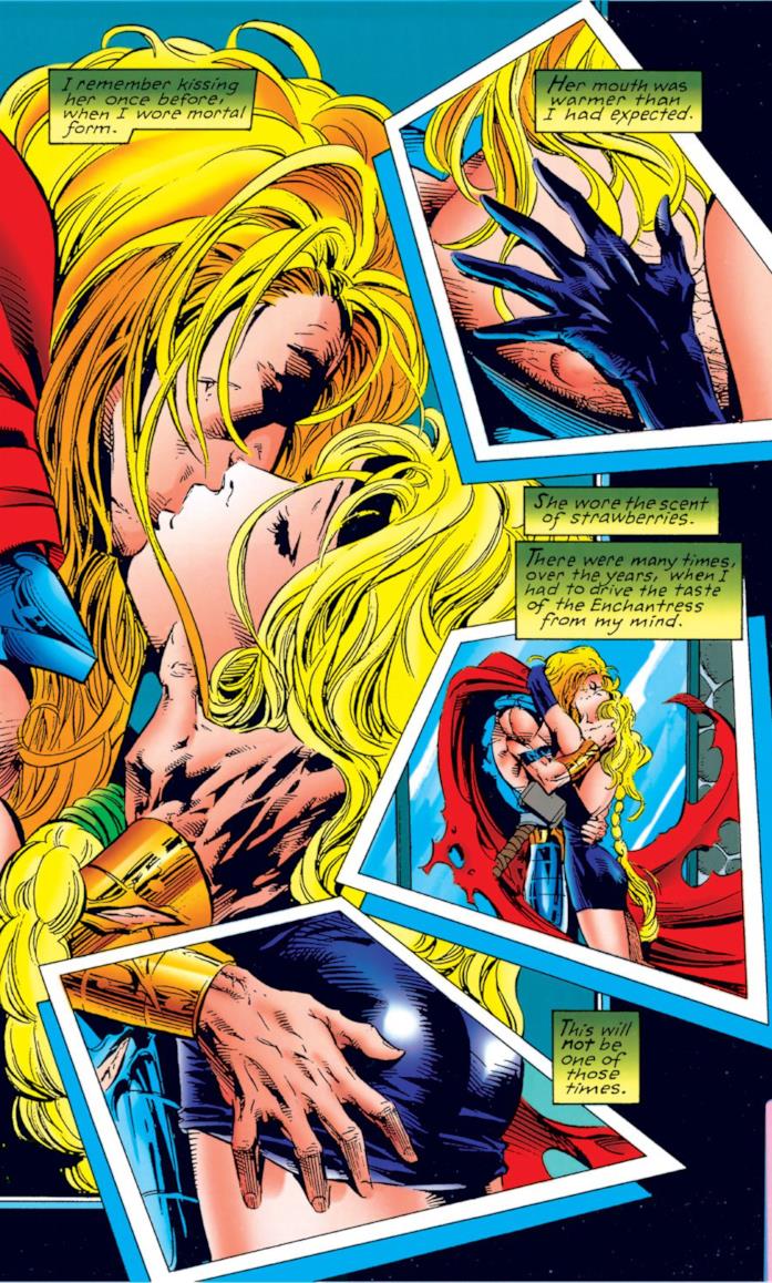 Chi è l'Incantatrice nei fumetti Marvel? Il bacio tra Thor e Amora