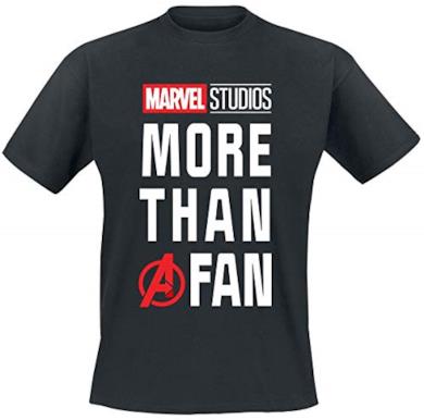 Maglietta da Uomo Marvel More Than a Fan MCU Cotton Black - L