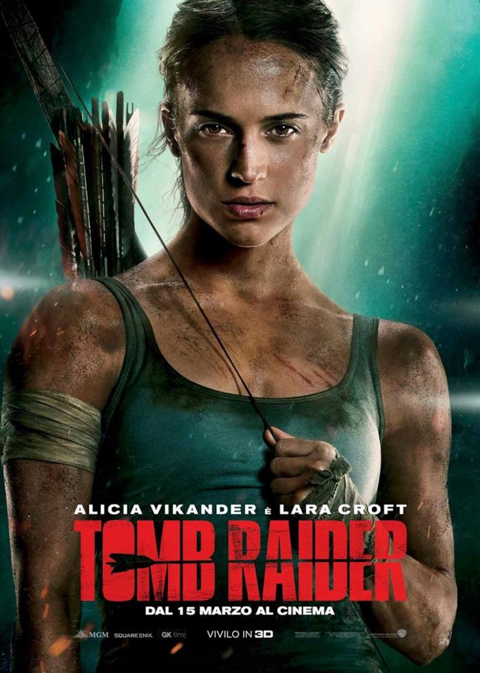 Alicia Vikander nel poster italiano ufficiale di Tomb Raider