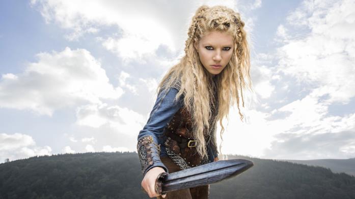 Lagertha è una shieldmaiden Primo piano di Katheryn Winnick