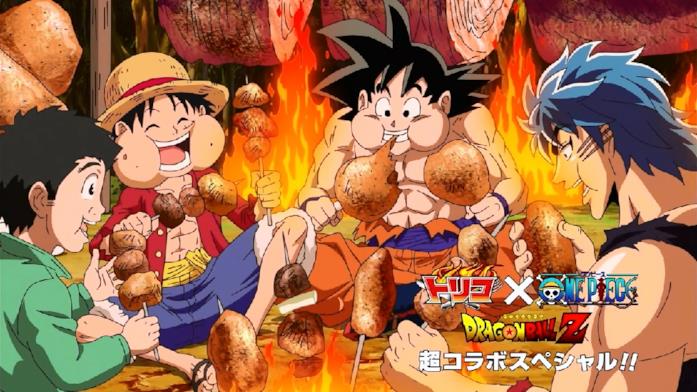 dragon ball z and one piece crossover movie