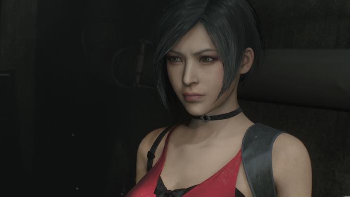 Un primo piano di Ada Wong in Resident Evil 2 Remake