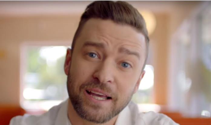 Justin Timberlake nel video Can't stop the feeling