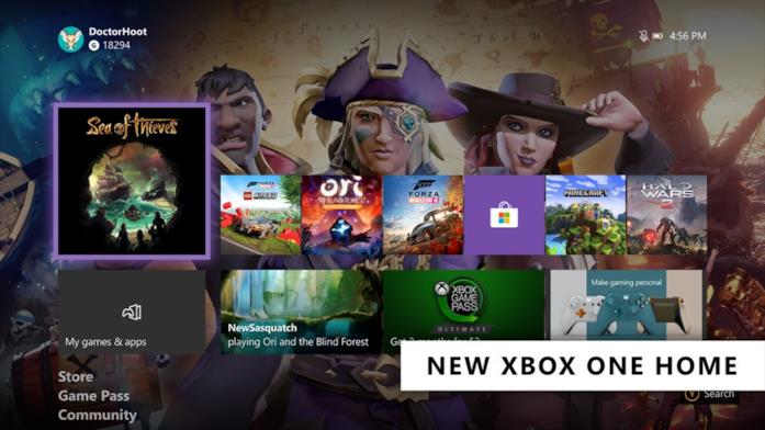 Microsoft rinnova completamente la Home delle console Xbox One Screen della schermata Home di Xbox One con l'aggiornamento Feb 2020