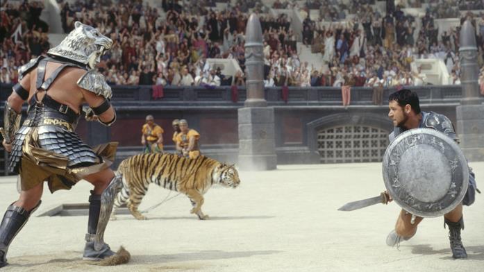 Una scena del film Il Gladiatore