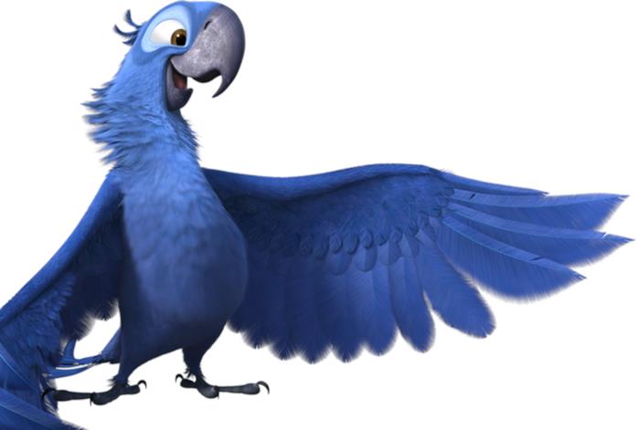 Blu è l'Ara di Spix protagonista del film Rio 2 - Missione Amazzonia, Blu