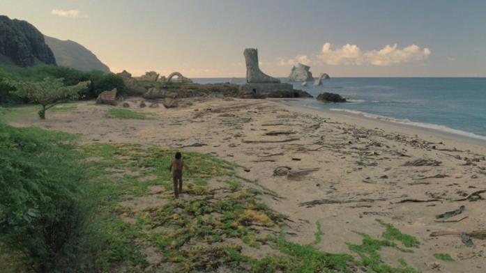 la statua di Taweret sull'isola di Lost Il piede della statua di Taweret