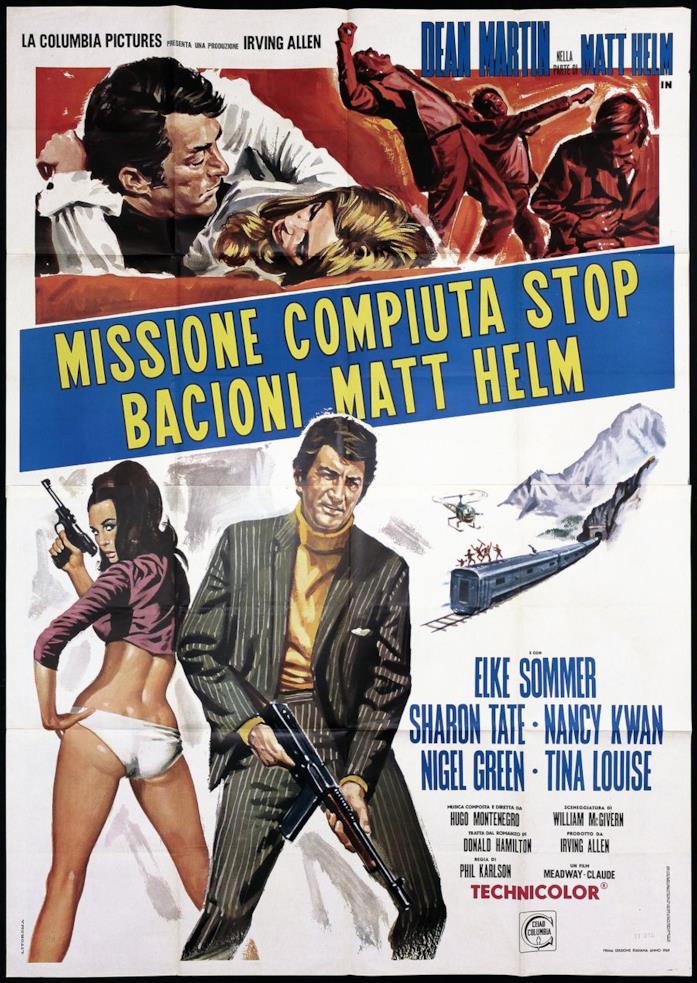 La locandina di Missione compiuta stop. Bacioni Matt, film con Sharon Tate Missione compiuta stop. Bacioni Matt, film a cui ha partecipato Sharon Tate