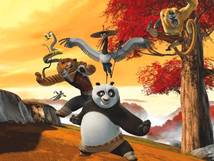 I protagonisti di Kung Fu Panda