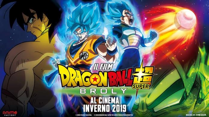 Dragon Ball Super: Broly, il poster italiano d'annuncio