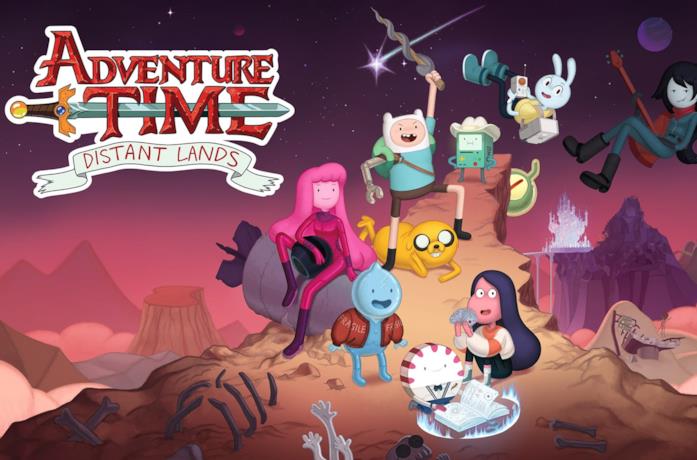 Un'immagine che ritrae i protatonisti di Adventure TIme: Distant Lands