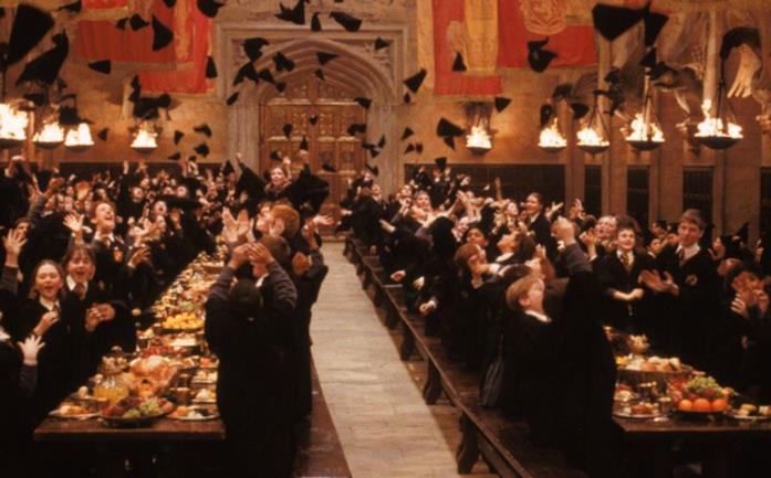 La Sala Grande in Harry Potter
