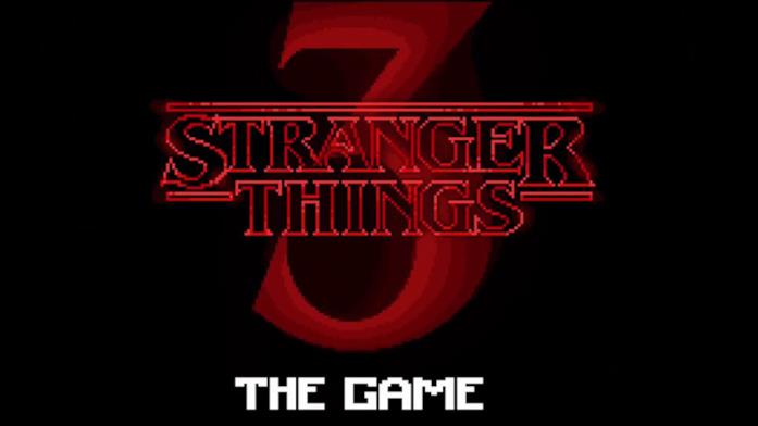 Il logo in 16 bit di Stranger Things 3 the Game
