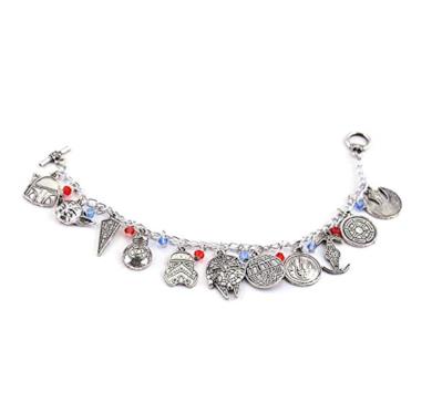 Star Wars Charm Bracelet - Movie Inspired Silver Tone Bracelet