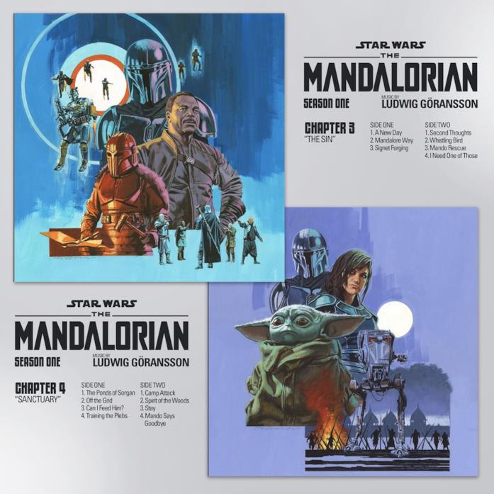 The Mandalorian, la colonna sonora nel box da collezione targato Mondo Gli artwork dei capitolo 3 e 4 della colonna sonora