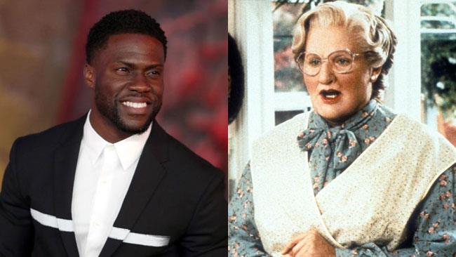 Kevin Hart e Robin Williams nel ruolo di Mrs. Doubtfire
