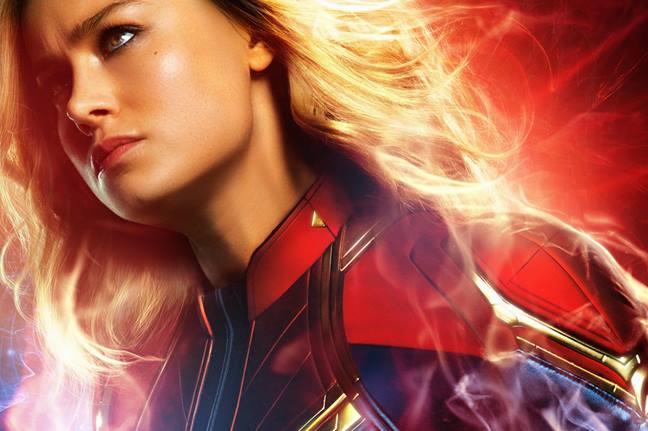 Captain Marvel Un primo piano di Captain Marvel