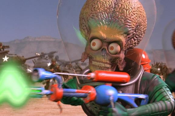 Uno dei marziani bellicosi di Mars Attacks!