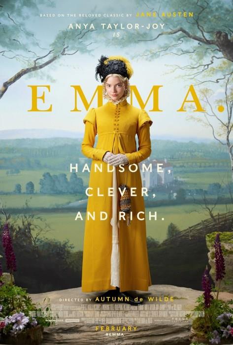 Anya Taylor-Joy nel poster di Emma La locandina di Emma