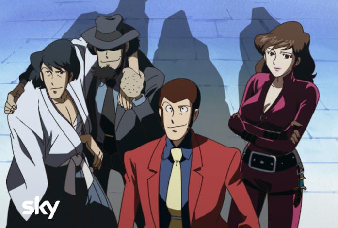 Lupin personaggi canale Sky Lupin III su Sky