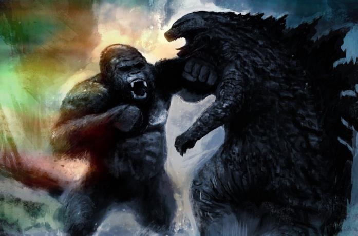 Un artwork di Danny Gonzalez del film Godzilla Vs. Kong