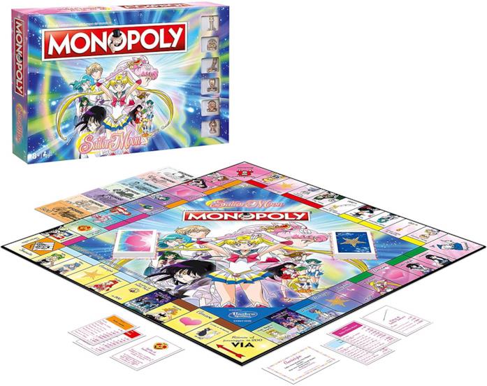 Sailor Moon: il Monopoly italiano Il tabellone italiano col Monopoly di Sailor Moon