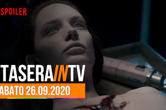 Stasera in TV sabato 26 settembre