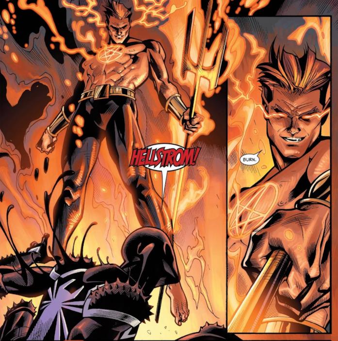Daimon Hellstrom, Marvel Comics Hellstrom in una illustrazione per un albo Marvel Comics