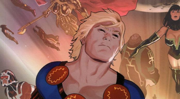 Illustrazione di Ikaris in una pagina dei fumetti Marvel