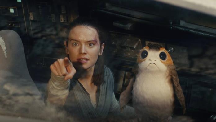 Daisy Ridley come Rey in Star Wars: Gli ultimi Jedi