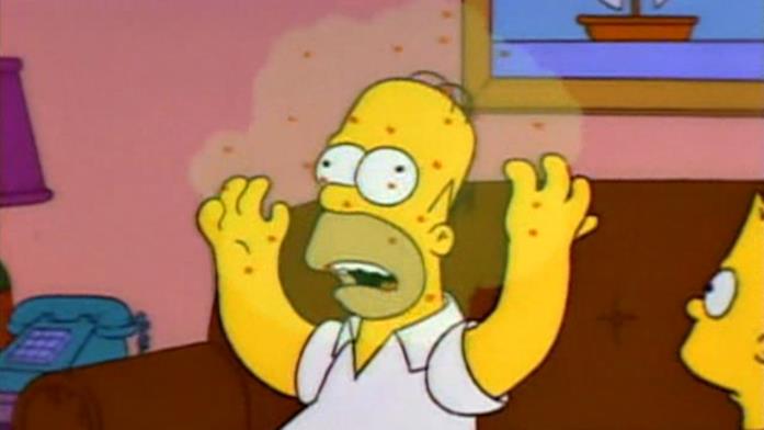 Homer Simpson si ammala
