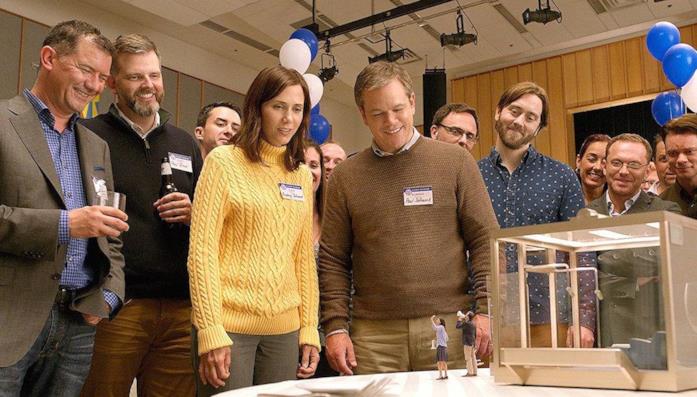 Matt Damon in una scena di Downsizing