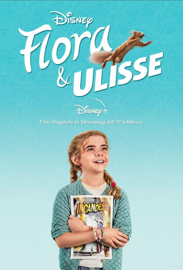 Il poster di Flora e Ulisse Matilda Lawler abbraccia un fumetto