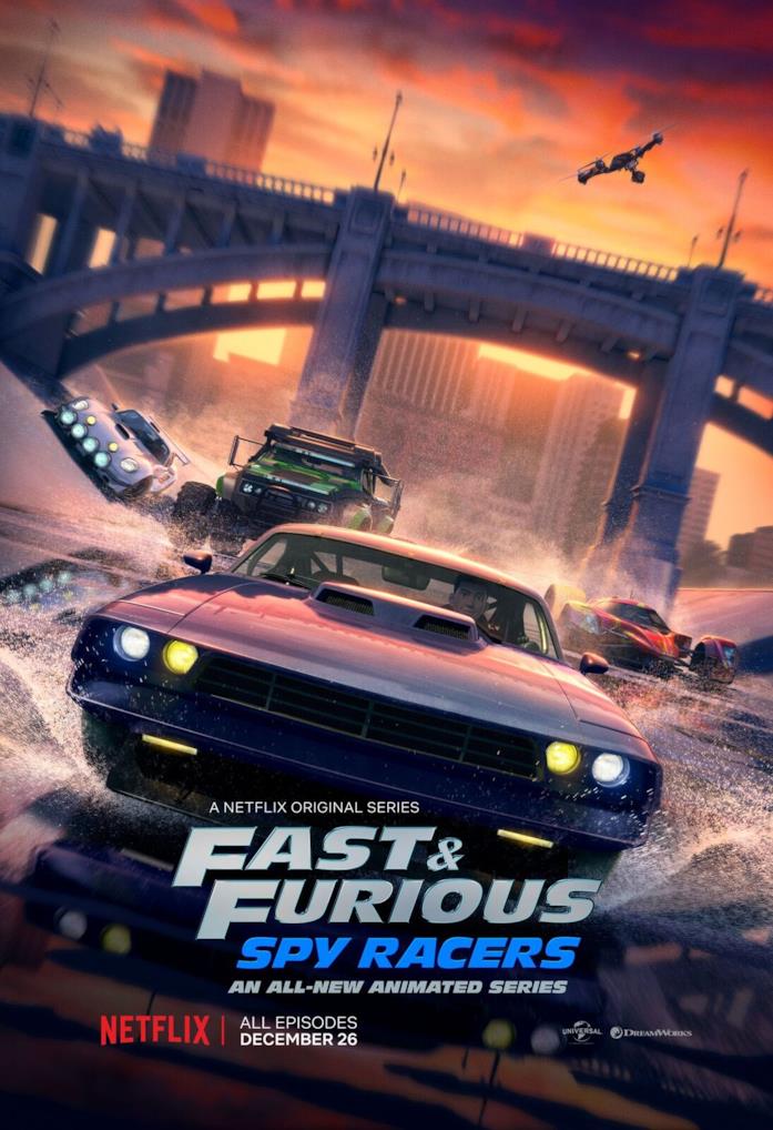 Il poster ufficiale di Fast and Furious: Spy Racers La locandina della nuova serie animata Netflix