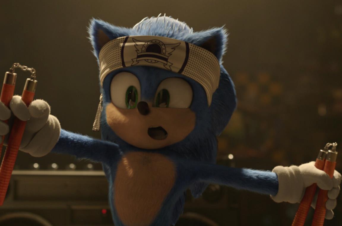Sonic si esercita col karate