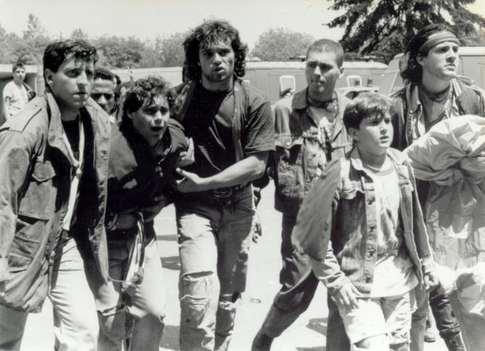 Ultrà, film di denuncia con Claudio Amendola Una delle scene finali di Ultrà
