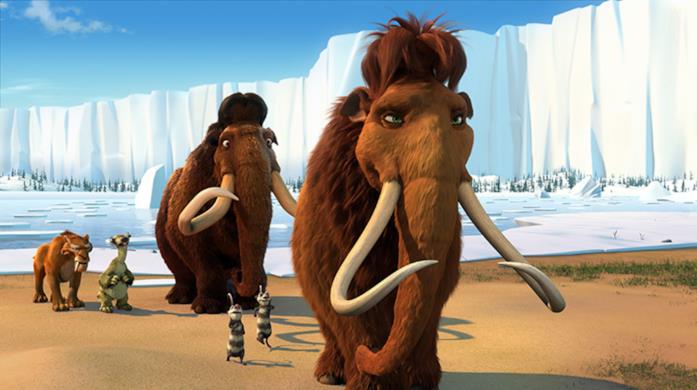 Ellie Ellie de L'era glaciale pensierosa in una scena della saga