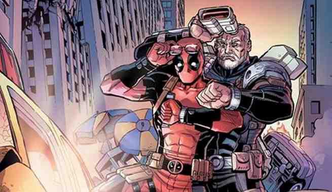 Deadpool 2 sarà al cinema nel 2018 Deadpool e Cable citano la locandina di Ritorno al Futuro 2