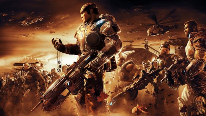 Un artwork ufficiale di Gears of War 2 su Xbox 360