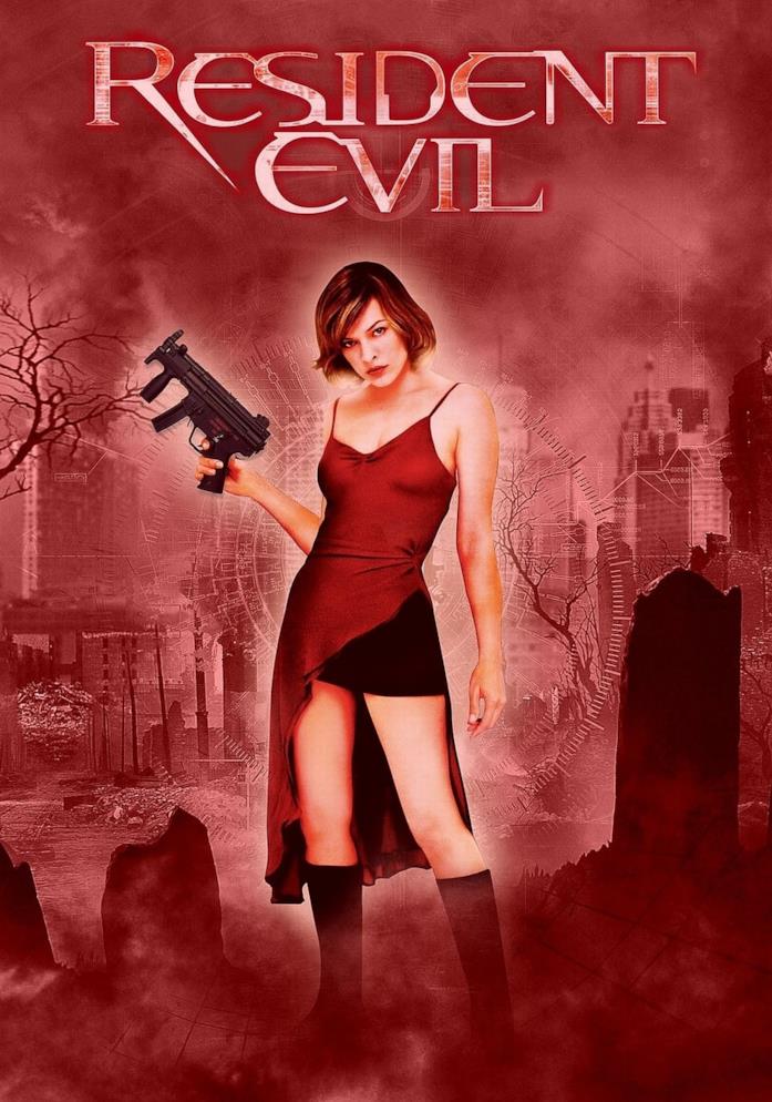 Il poster di Resident Evil Milla Jovovich nella locandina di Resident Evil