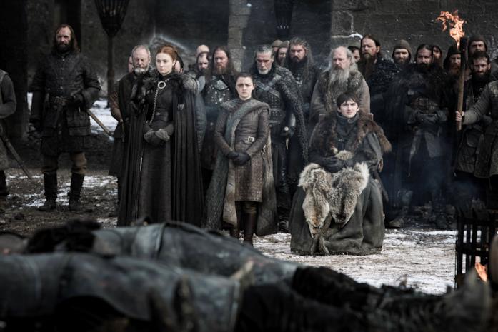 GoT 8x04: gli Stark GoT 8x04: gli Stark alla cerimonia per i caduti